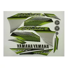 Kit Adesivos Yamaha Lander 250 2009 Preta - Lb10194