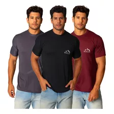 Kit 3 Blusas Masculinas Dry Fit Academia Retém Suor Rocca