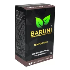 Baruni Pigmento Temporário Para Sobrancelhas Profissional Cor Castanho Escuro