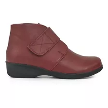 Botita Cuero Mujer Bota Briganti Zapato Abrojo - Mcbo24621