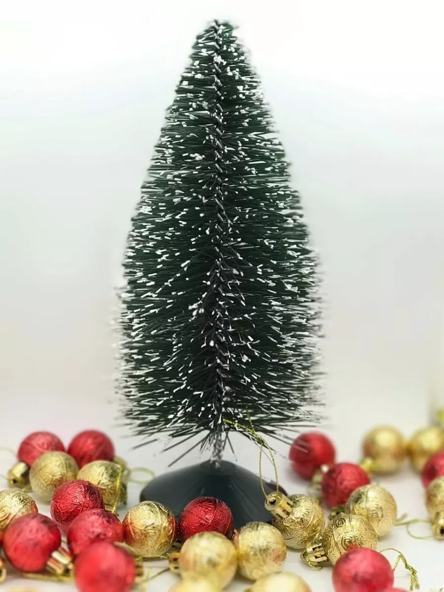 Mini Arvore De Natal Com Neve 27cm