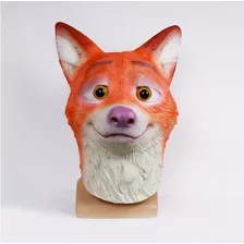 Zootopia Nick Wilde Máscara De Látex Fox Casco Halloween Pro