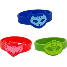 Pulseira P J Mask Menino Gato, Corujita E Lagartixo 