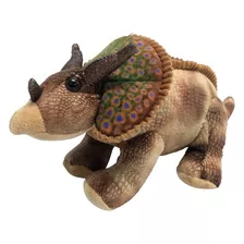 Brinquedo De Pelúcia Dinossauro Triceratops 38cm