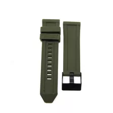 Pulseira P/ Diesel 26mm Mega Chief Silicone Verde Militar