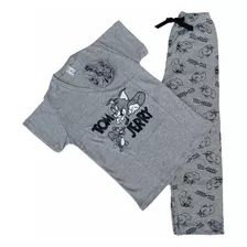 Pijamas Para Niñas Manga Corta Y Pantalón Largo