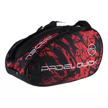 Bolso Paletero Padel Mochila Funda Paletas Quick Reforzado Color Negro/rojo