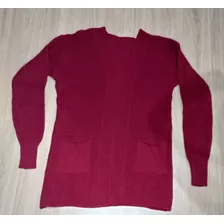 Casaco Feminino Tricot Trico Cardigan Manga Longa Grosso