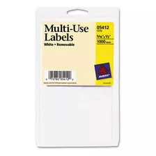 Etiqueta - Removable Multi-use Labels, 5-16 X 1-2, White, 10