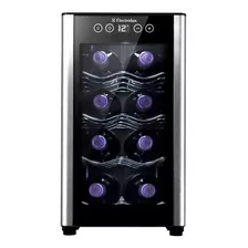 Cava De Vinos Electrolux 8 Botellas Panel Digital Erw082xamb Color Negro