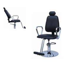 Sillon Barbero Barberia Reclinable Hidraulico Apoya Cabezas 