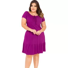 Vestido Soltinho Ciganinha Moda Crista Malha Fresquinho Midi