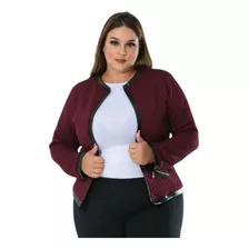 Jaquetinha Feminina Blusa Frio Jacaquard Quentinha Social