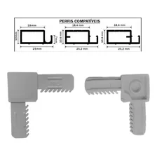 Cantoneira Perfil Aluminio Tela Mosquiteira 16 Unidades