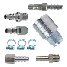 Conexões Para Compressor Kit Engate Rápido Rosca Fêmea 1/4