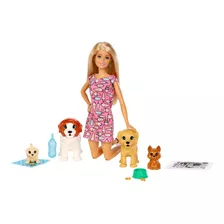 Barbie Familia Familia Guardería Perritos