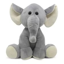 Elefante De Pelúcia Safari 25cm Decoração Infantil