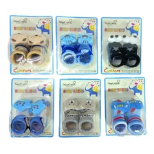 Kit 6 Baby Socks Sapatinho Meia Bebes Sortidas Masculino