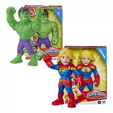 Kit 2 Boneco Marvel Playskool Super Heroes Hasbro