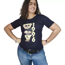 Blusa Feminina T-shirt Viscolycra Estampada Tamanho Único