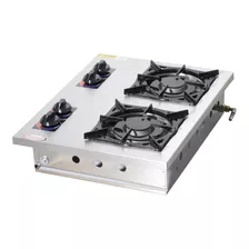 Fogão Cooktop Alvenaria 2 Bocas 20x20 2qd Inox Embutir