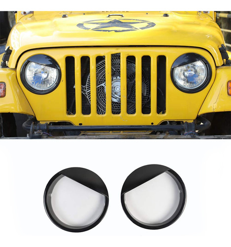 Funda De Bisel Angry Eyes Para Jeep Wrangler Tj 1997-2006 Foto 5