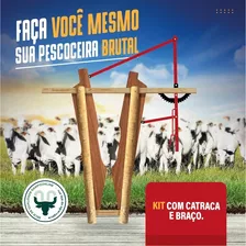 Kit Catraca E Braço Para Produção De Pescoceira Brete Brutal