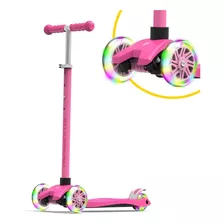 Patineta Scooter Pink Swagtron K5 Luz Led 3 - 6 Años