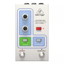 Pedal De Octavador Behringer Octave Divider Para Baixo Branco