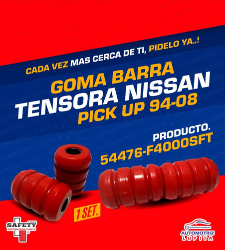 Goma Barra Tensora Nissan Pick Up D21 94-08 D22 09- Frontier Foto 2