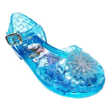 Huarache Para Niña Con Luz En Tacon Frozen Bubble Gummers