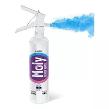 Disparador Extintor Polvo Revelación Genero Gender Reveal Color Azul Mora