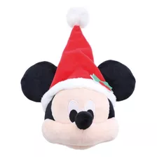 Cabeça Do Mickey Gorro De 15cm Para Enfeite De Natal Disney