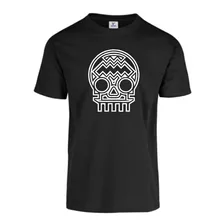 Playera Craneo Dia De Muertos Halloween Hombre Moda Oferta