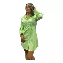 Hermoso Vestido Bluson Manga Larga Para Dama