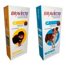 Antipulgas Bravecto 2 A 4.5 Kg + Bravecto 20 A 40 Kg - Pack