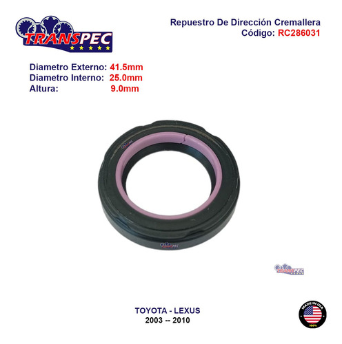 Repuesto De Direccin Cremallera Lexus Rx350 2007-2009 Foto 5