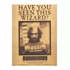 Póster Cartel Sirius Black Wanted Harry Potter Azkaban