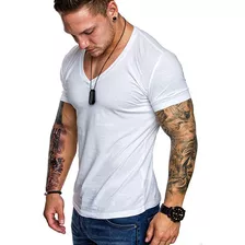 Camisetas Hombre Cuello V Profundo Muscle Fit