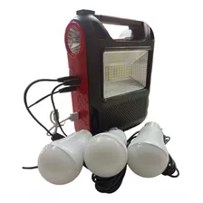 Kit Solar Camping Emergencia Lampara Linterna Radio