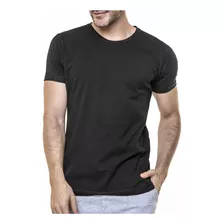 Remera Eyelit Hombre Lisa Cuello Redondo Algodón Y Lycra 474