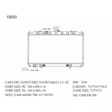 Radiador Nissan: Sunny, Sentra, Ad Van 2.0 , Wingroad 1.8 (3