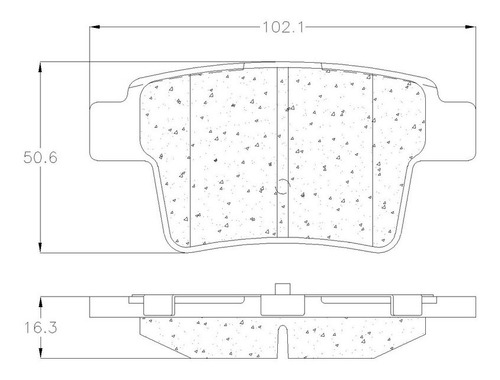 Balata Grc Trasera Ford Taurus X 2008-2009 Foto 2