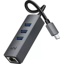 Adaptador Usb-c A Ethernet, Concentrador Uni Usb-c Con Gigab