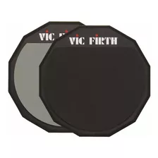 Vic Firth Pad12d Practicador Batería 12 Pulgadas Doble Cara Color Negro