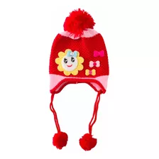 Gorro De Lana Forrado En Chiporro Para Niñitas 2 A 5 Años