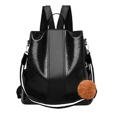 Mochila De Mujer, Moderna Bolsa De Piel Antirrobo,