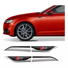 Kit Adesivo Aplique Lateral Audi A4 Tuning Sport Res34