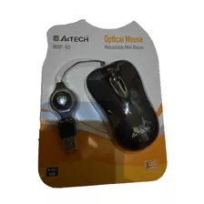 Mouse Mini Optico Retractil A4tech Mop-60 Nuevo Blister Usb 