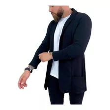 Cardigan Blazer Comprido Longo Masculino Casaco Manga Longa